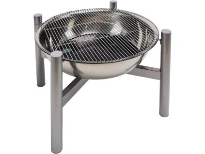 Skladacie záhradné ohnisko s grilom Sevilla, šedé