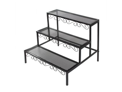 Schody na kvety 60x70x60 cm, 3 police, antracit