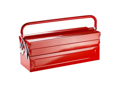 Kovový rozkladací kufrík na náradie 58x21x22 cm