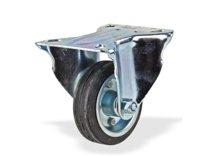 Gumové pevné koliesko 85 mm, do 60 kg
