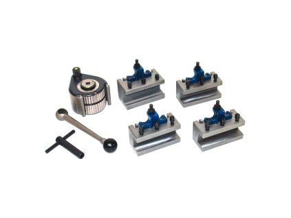 Rýchloupínací držiak nožov na sústruh E5, 5-dielna sada