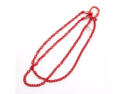 Dvojitá lesnícka / žeriavová reťaz 8 mm 2x2 m