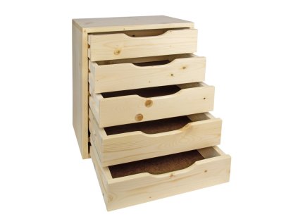 Drevená zásuvková skrinka SB5