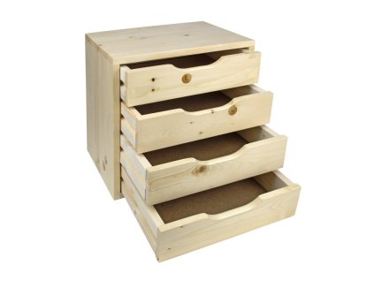 Drevená zásuvková skrinka SB4