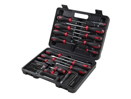 Skrutkovače s bitmi v kufríku, 121-dielna sada