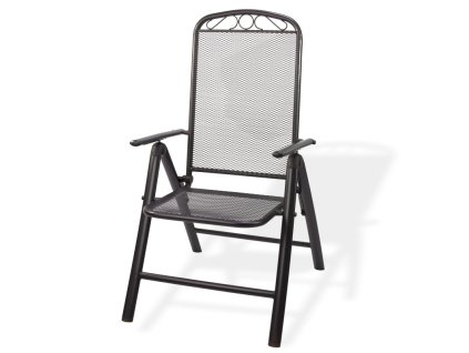 Kovová polohovateľná stolička Chicago, antracit