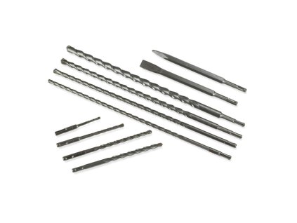 Vrtáky a sekáče SDS-plus, 10-dielna sada