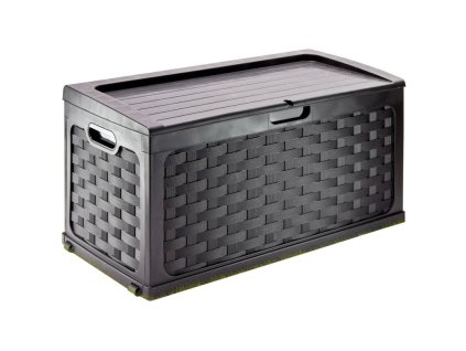 Úložný box 270 litrov Rattan, čierny