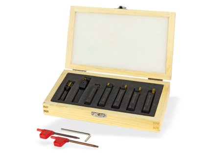 Sústružnícke nože na kov 8x10 mm, 7-dielna sada