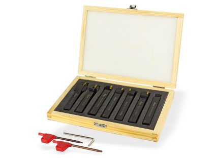 Sústružnícke nože na kov 12x12 mm, 7-dielna sada