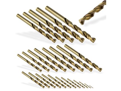 Sada kobaltových vrtákov, 25-dielna