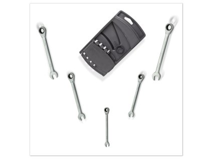 Očko-vidlicové račňové kľúče, 5-dielna sada