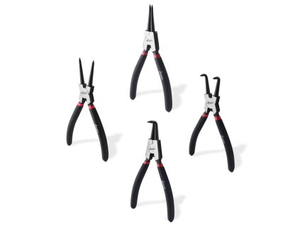 Kliešte na poistné krúžky, 4-dielna sada