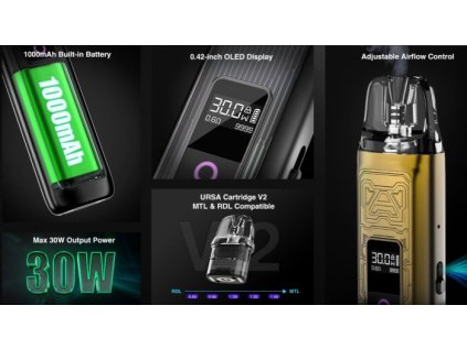 Lost Vape Ursa Nano Pro 2 elektronická cigareta 1000mAh Classic Black