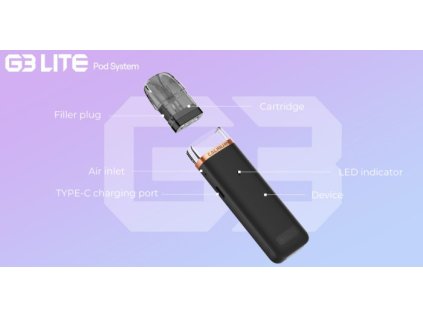 Uwell Caliburn G3 Lite Pod elektronická cigareta 1200mAh Chili Red