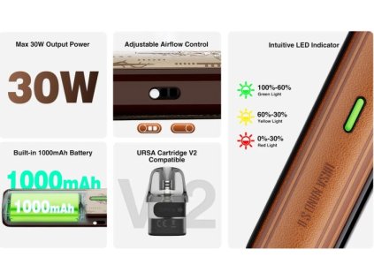 Lost Vape Ursa Nano S II Pod elektronická cigareta 1000mAh Espresso
