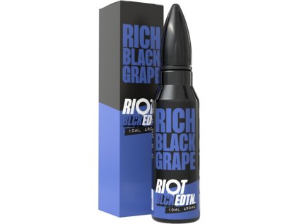 Příchuť Riot Squad BLCK EDTN S&V 10ml Rich Black Grape (Hroznové víno s mátou)