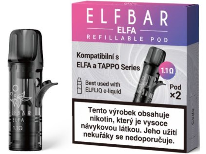 Elf Bar ELFA EMPTY Pods cartridge 1,1ohm 2Pack