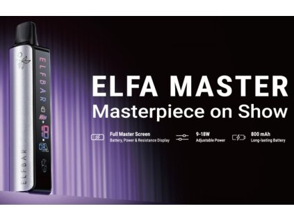 Elf Bar ELFA Master Pod elektronická cigareta 850mAh Lunar Silver