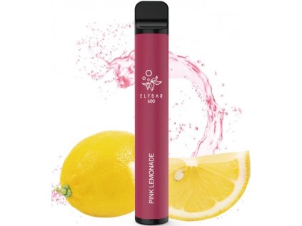 Elf Bar 600 elektronická cigareta 20mg Pink Lemonade
