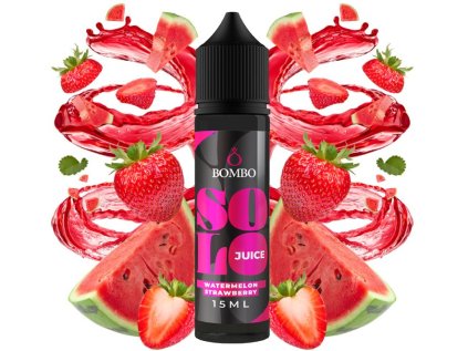 Příchuť Bombo Solo Juice S&V 15ml Watermelon Strawberry (Vodní meloun a jahoda)