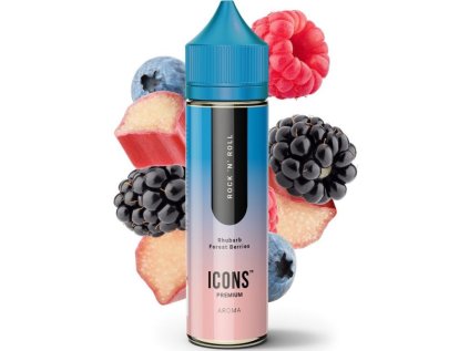 Příchuť ProVape Icons S&V 10ml: Rock'n'Roll (Lesní plody s rebarborou)