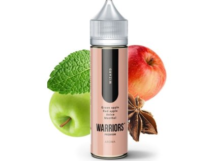 Příchuť ProVape Warriors S&V 10ml: Wizard (Zelené jablko, červené jablko, anýz, mentol)