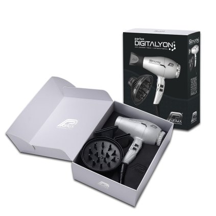 Parlux Digitalyon set 2400W fén+difuzér stříbrný