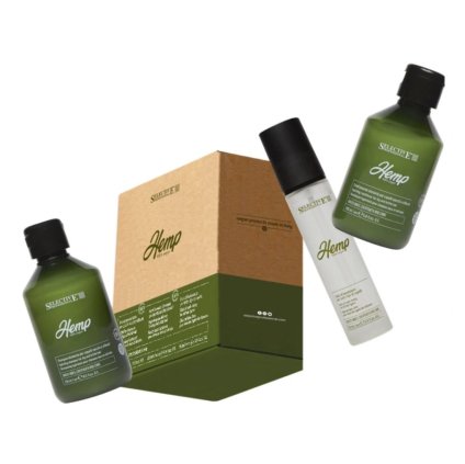 Selective Professional HEMP CLASSIC KIT 100% vegan - šampon 250 ml + kondicionér 200 ml + elixír 50 ml