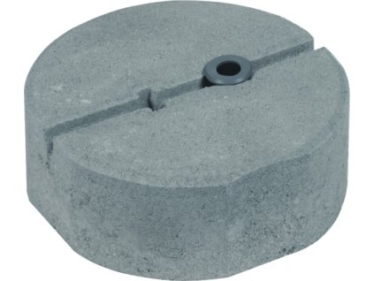 Concrete base C45/55 8.5kg w. threaded adapter M16 D 240mm H 90mm   -KIT-