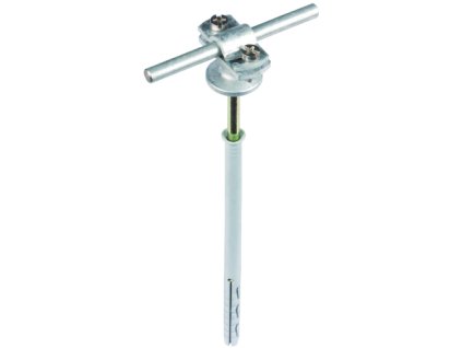 Conductor holder with flange ZDC for Rd 7-10mm St/tZn with frame dowel 180mm