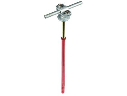 Conductor holder with flange ZDC for Rd 7-10mm St/tZn with frame dowel 230mm