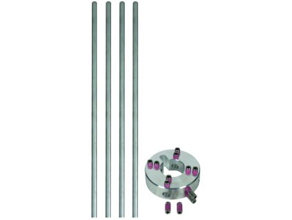 Fixing set for lateral air-term. rods four air-term. rods Al D=10mm L=1030mm
