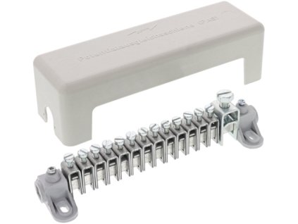 Equipotential bonding bar with cover 13x 2.5-25mm² 1x 16-95mm²