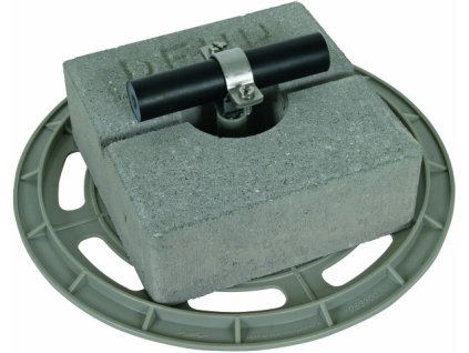 Roof cond. hold. w. base plate a. concrete block f. HVI power conduc. 27-30mm -KIT-