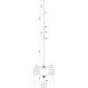 Air-term. rod D 40/22/16/10mm Al L 4500mm w. hinged tripod St/tZn  -KIT-