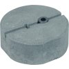 Concrete base C45/55 8.5kg w. threaded adapter M16 D 240mm H 90mm   -KIT-