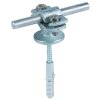 Conductor holder with flange ZDC f. Rd 7-10mm St/tZn w. mounting material