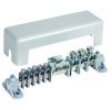 Equipotential bonding bar with cover 5x 2.5-25mm² 3x16-95mm² 1x Fl 30x4mm