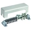 Equipotential bonding bar with cover 7x 2.5-25mm² 2x16-95mm² 1x Fl 40x5mm