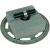 Roof cond. hold. w. base plate a. concrete block f. HVI power conduc. 27-30mm -KIT-