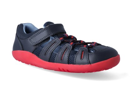 Barefoot sandály Bobux - Summit Navy + Red