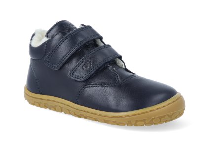 barefoot zimni obuv lurchi niklas nappa navy 4