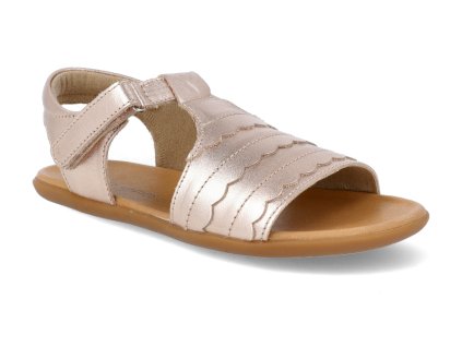 TWAV1 3792 barefoot sandalky tip toey joey little wave metalic salmon 1