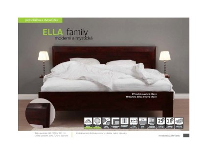 BMB Postel Ella Family masiv buk 90x200cm