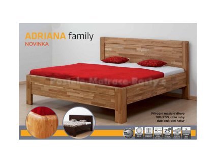 BMB Postel Adriana Family masiv dub 90x200cm