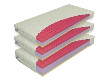 Matrace Antibacterial Visco vakuo 22cm 1+1 Materasso 2x90x200cm 1+1