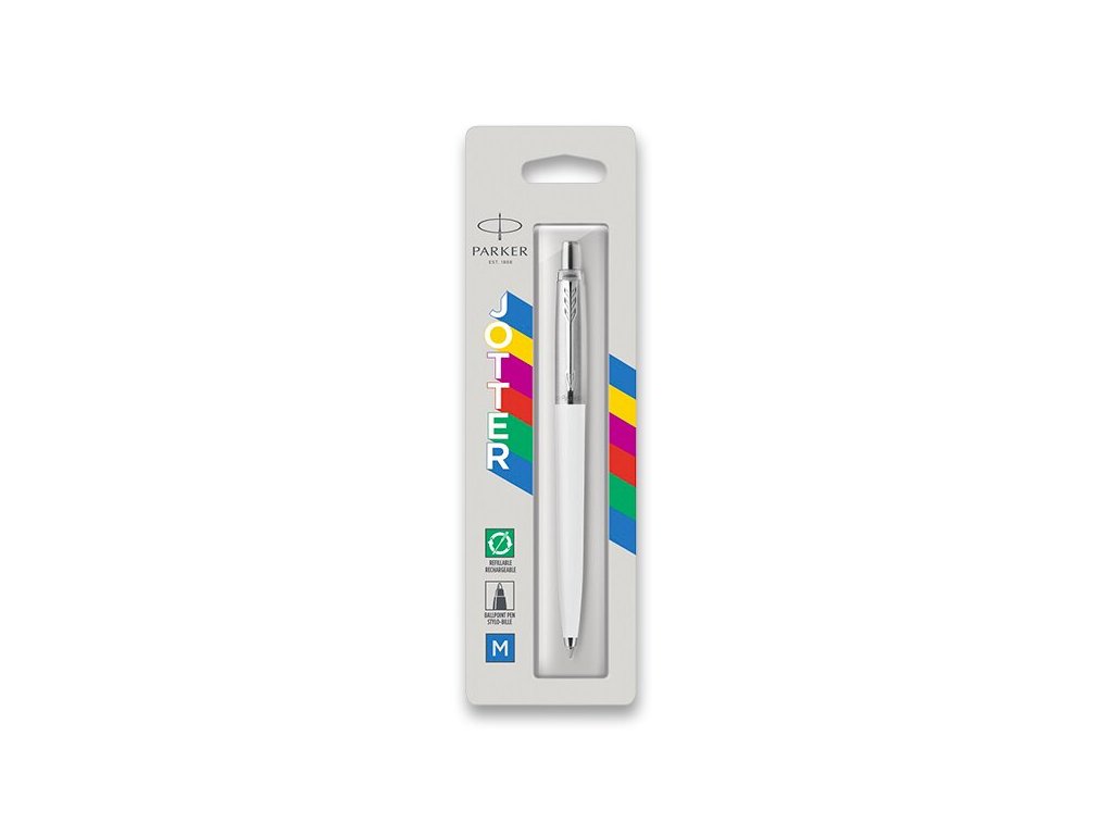 Pero guľôčkové PARKER Jotter Originals White - blister