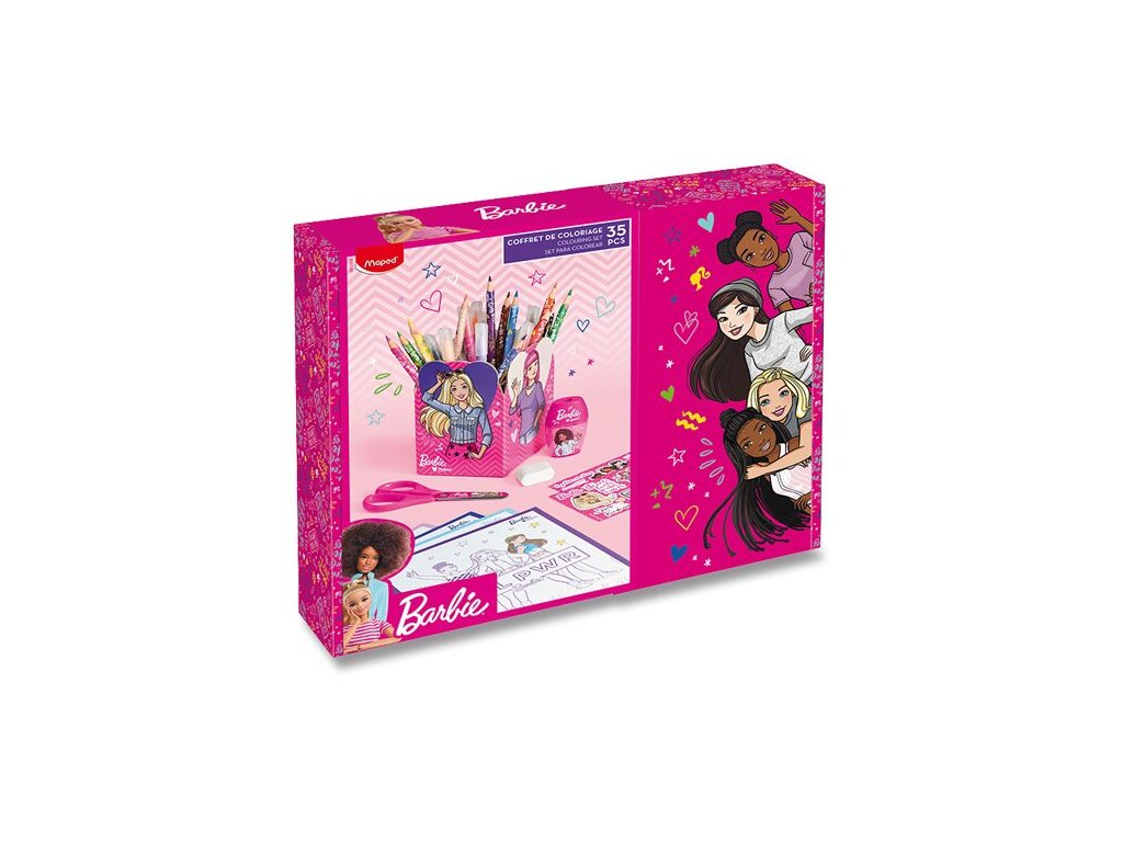 Multiproduktová súprava MAPED Barbie, 35 ks