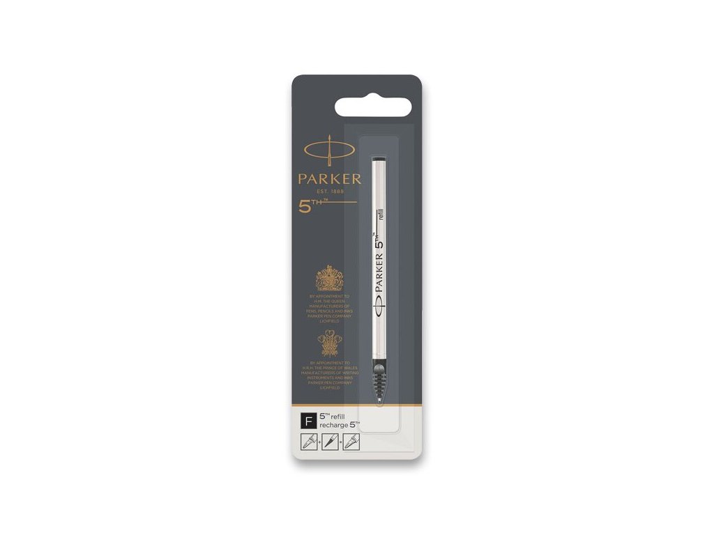 Náplň Parker 5TH - čierna F (0,5 mm) blister